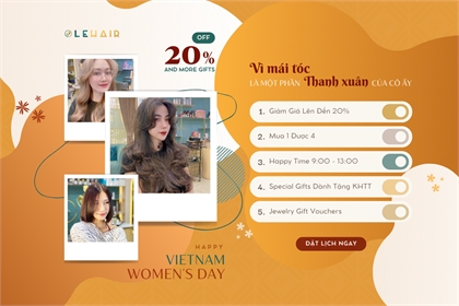 HAPPY VIETNAM WOMEN'S DAY 20/10 - SALE OFF UP TO 20% & MORE GIFTS