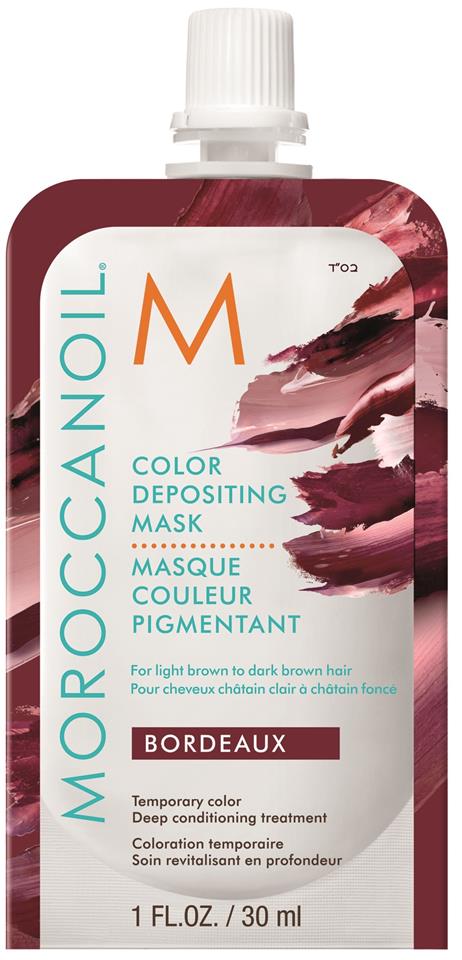 Mặt Nạ Dưỡng Moroccanoil Bordeaux Color Depositing Mask Bổ Sung Hạt Màu Đỏ  Đô 30ml